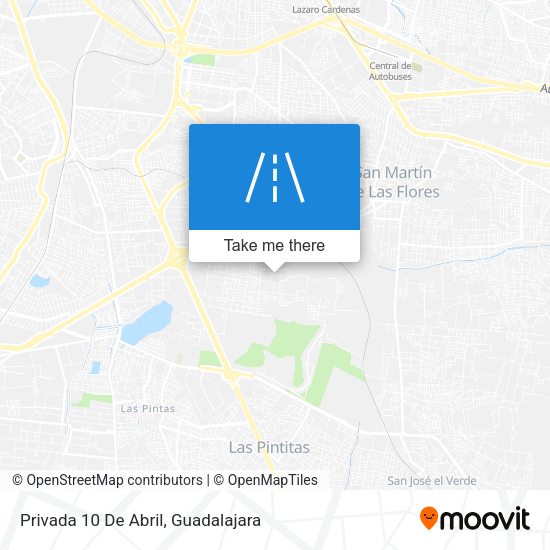 Privada 10 De Abril map