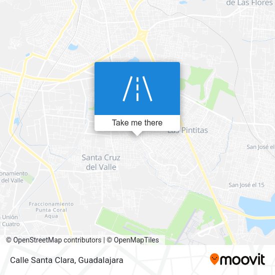 Calle Santa Clara map
