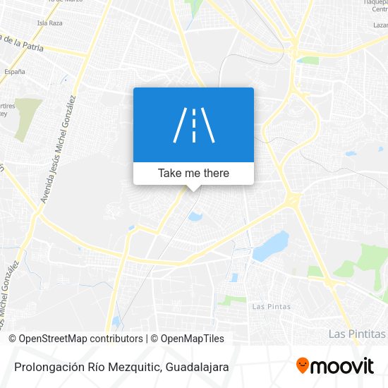 Prolongación Río Mezquitic map