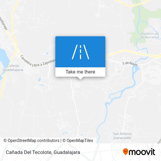 Cañada Del Tecolote map
