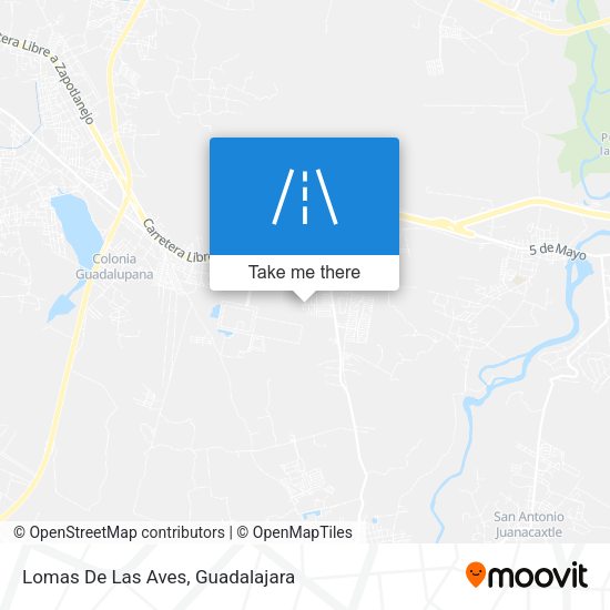 Lomas De Las Aves map