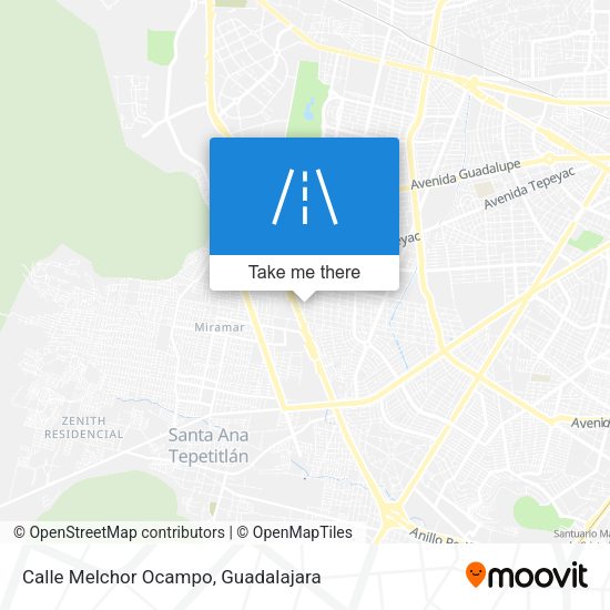 Calle Melchor Ocampo map