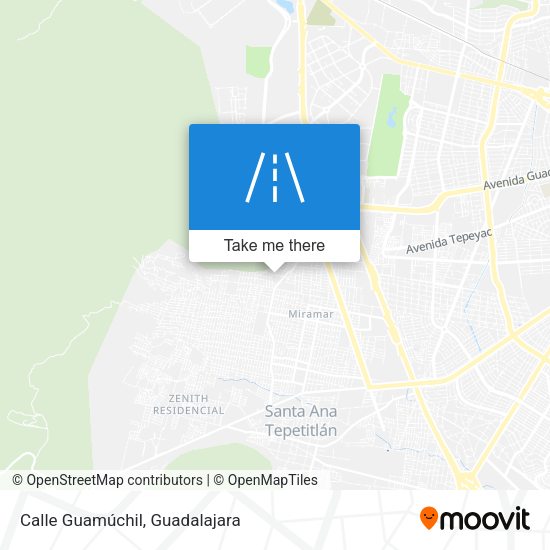 Mapa de Calle Guamúchil