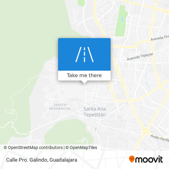 Mapa de Calle Pro. Galindo