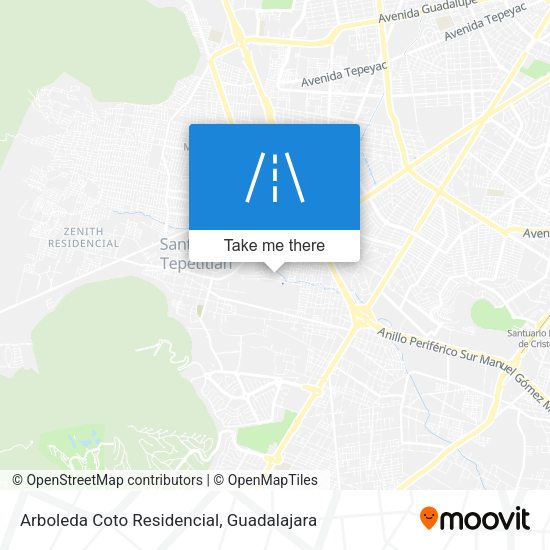 Mapa de Arboleda Coto Residencial