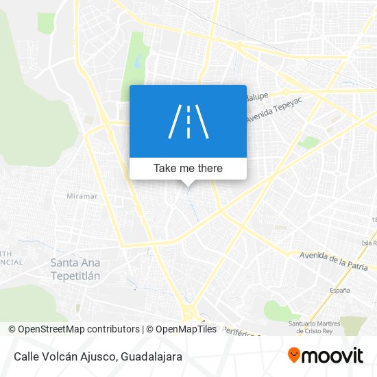 Calle Volcán Ajusco map