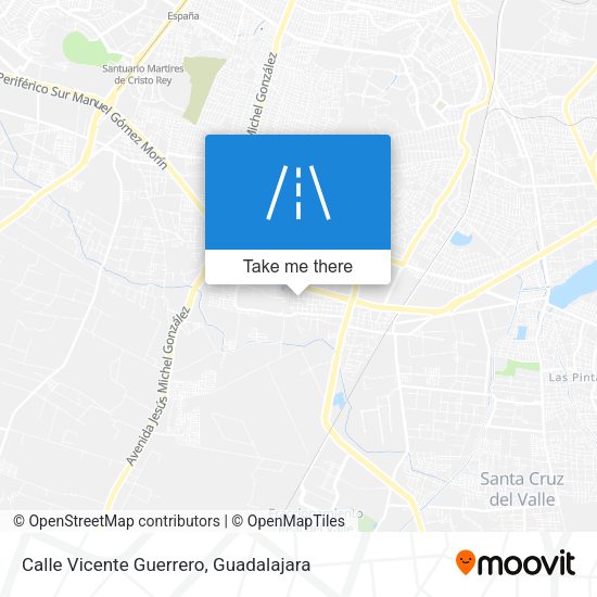 Mapa de Calle Vicente Guerrero