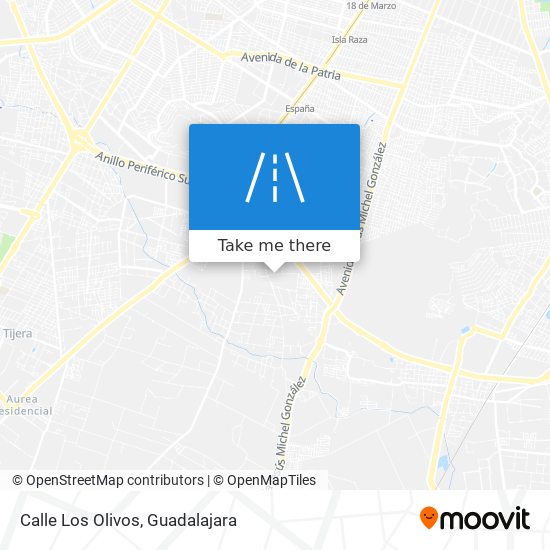 Calle Los Olivos map