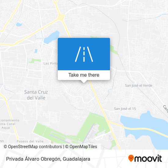 Mapa de Privada Álvaro Obregón