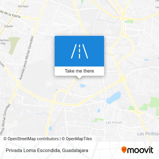 Privada Loma Escondida map