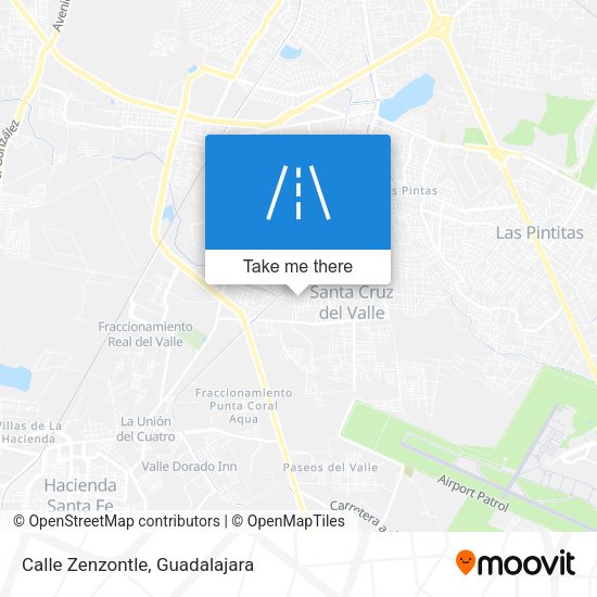 Mapa de Calle Zenzontle