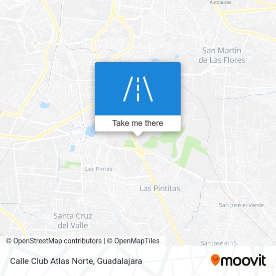 Calle Club Atlas Norte map