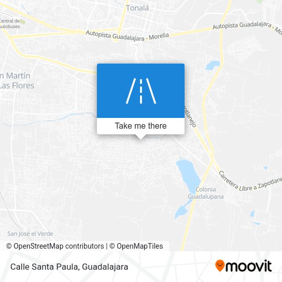 Calle Santa Paula map