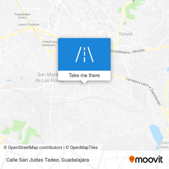 Calle San Judas Tadeo map
