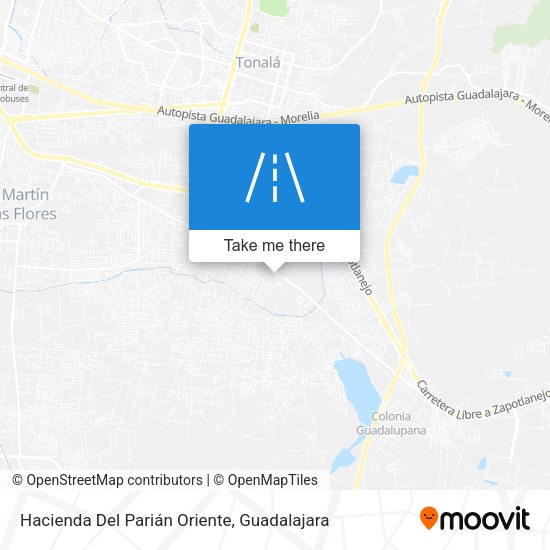 Hacienda Del Parián Oriente map