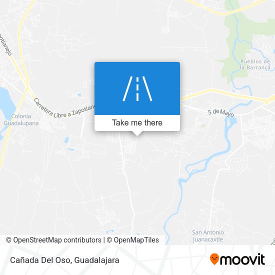 Cañada Del Oso map