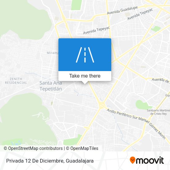 Privada 12 De Diciembre map