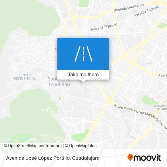 Mapa de Avenida José López Portillo