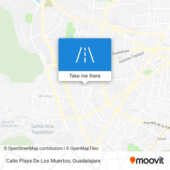 Mapa de Calle Playa De Los Muertos