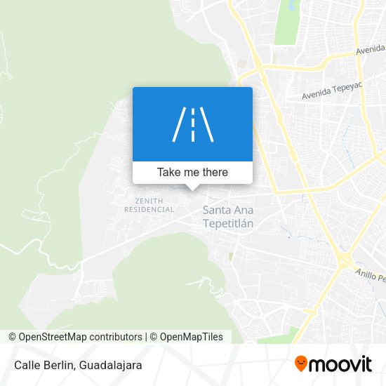 Mapa de Calle Berlin