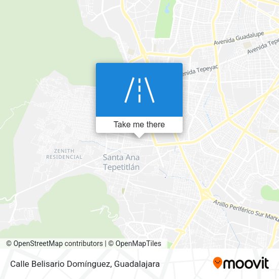 Calle Belisario Domínguez map