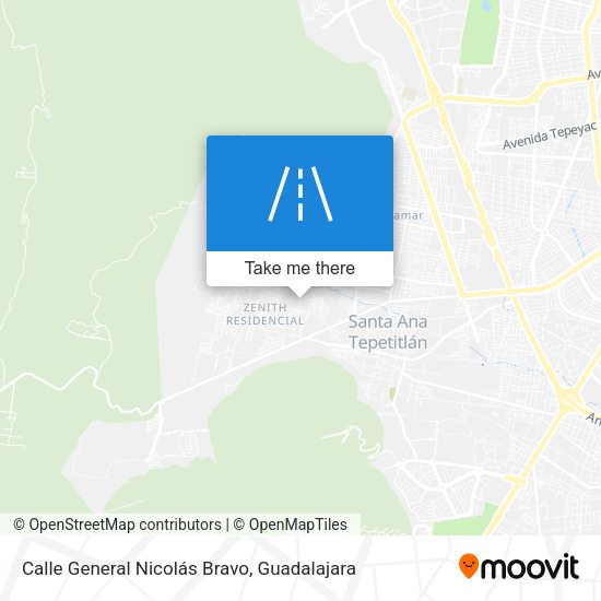 Calle General Nicolás Bravo map