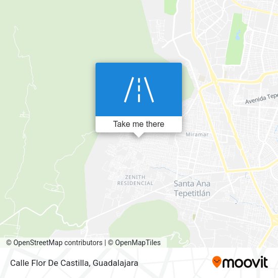 Mapa de Calle Flor De Castilla