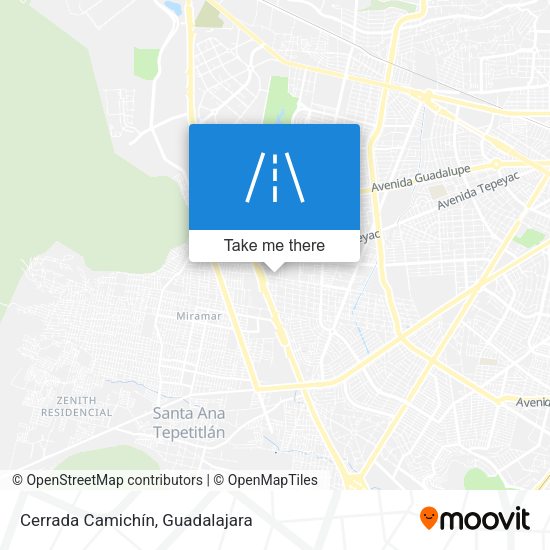 Cerrada Camichín map