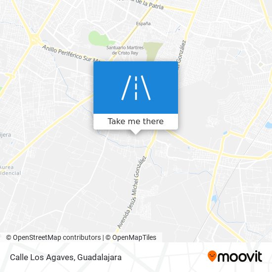 Mapa de Calle Los Agaves