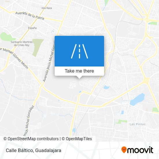 Mapa de Calle Báltico