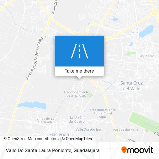 Valle De Santa Laura Poniente map