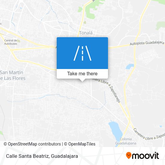 Calle Santa Beatriz map