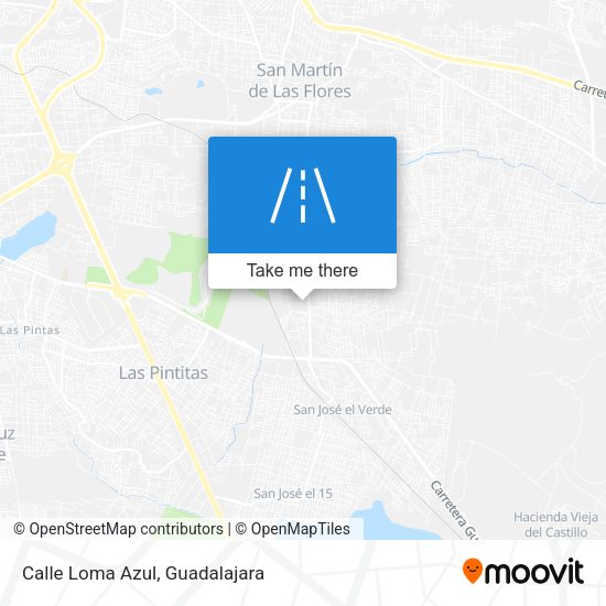 Mapa de Calle Loma Azul