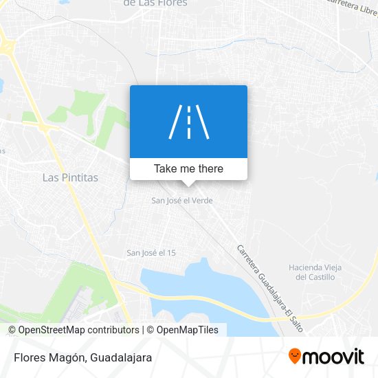 Flores Magón map