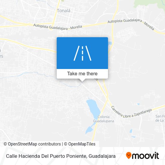 Mapa de Calle Hacienda Del Puerto Poniente
