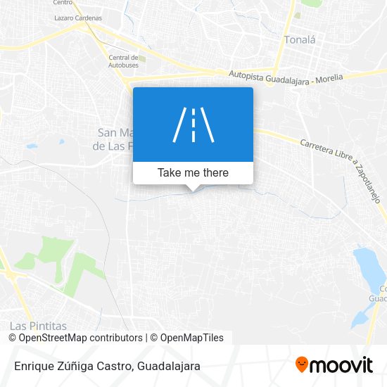 Mapa de Enrique Zúñiga Castro