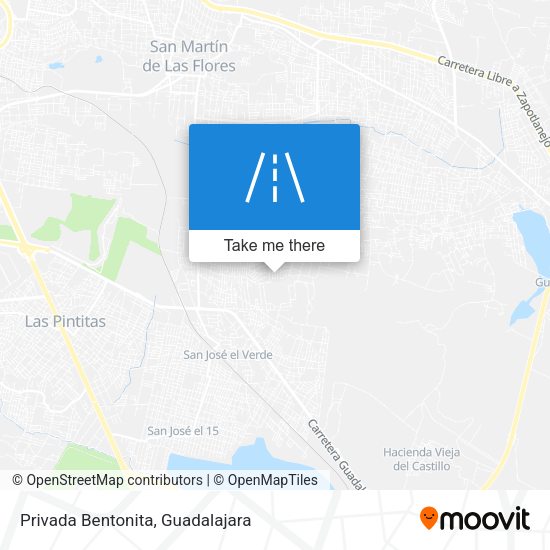 Privada Bentonita map