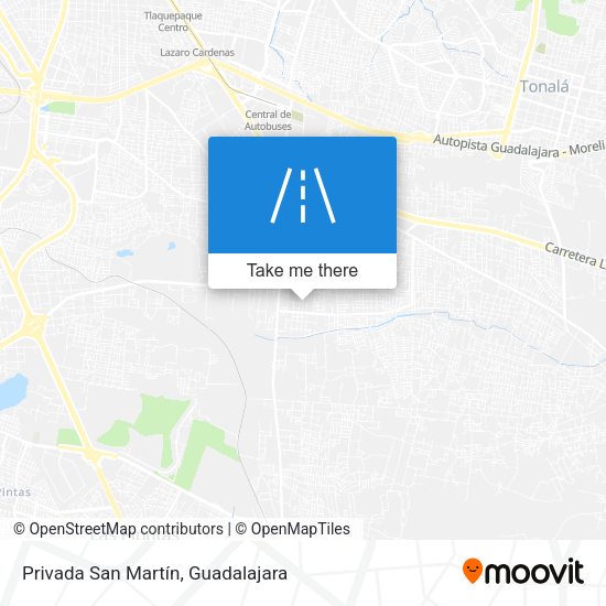 Mapa de Privada San Martín