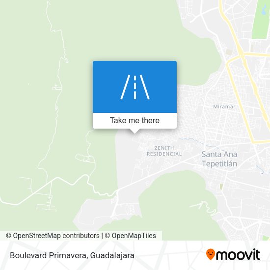 Boulevard Primavera map