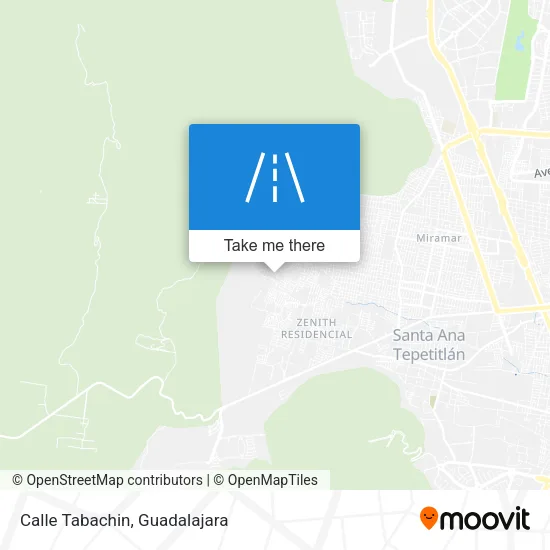 Mapa de Calle Tabachin