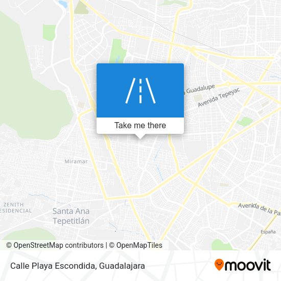 Calle Playa Escondida map