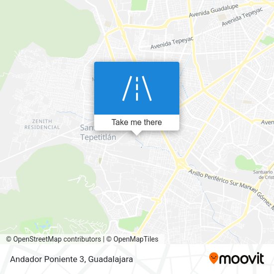 Andador Poniente 3 map