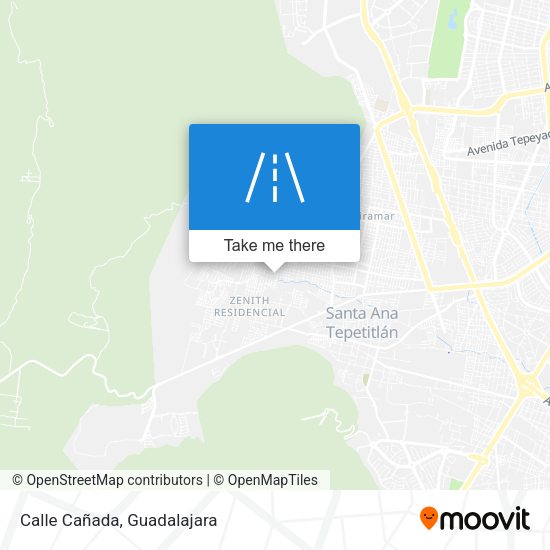 Calle Cañada map