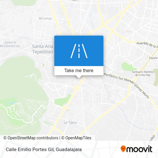 Calle Emilio Portes Gil map