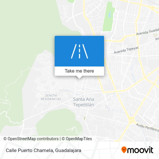 Calle Puerto Chamela map