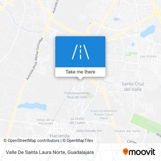Valle De Santa Laura Norte map