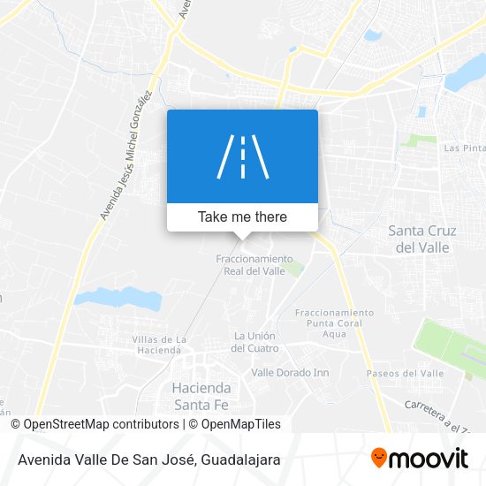 Mapa de Avenida Valle De San José