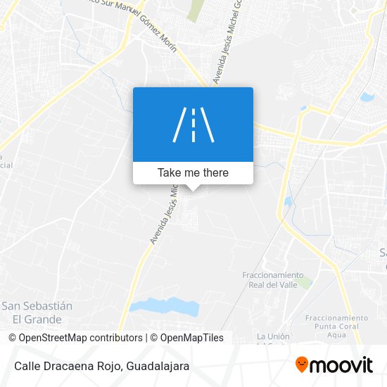 Calle Dracaena Rojo map
