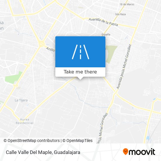 Calle Valle Del Maple map