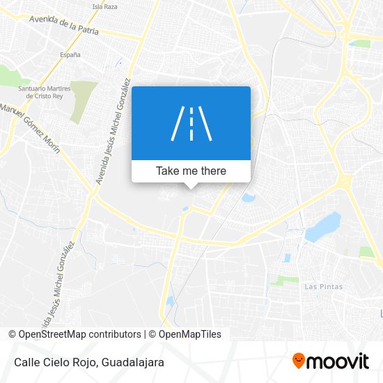 Mapa de Calle Cielo Rojo